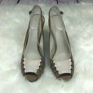 Calvin Klein Peek Toe Platform Heels, Women's Shoes Size 9 1/2